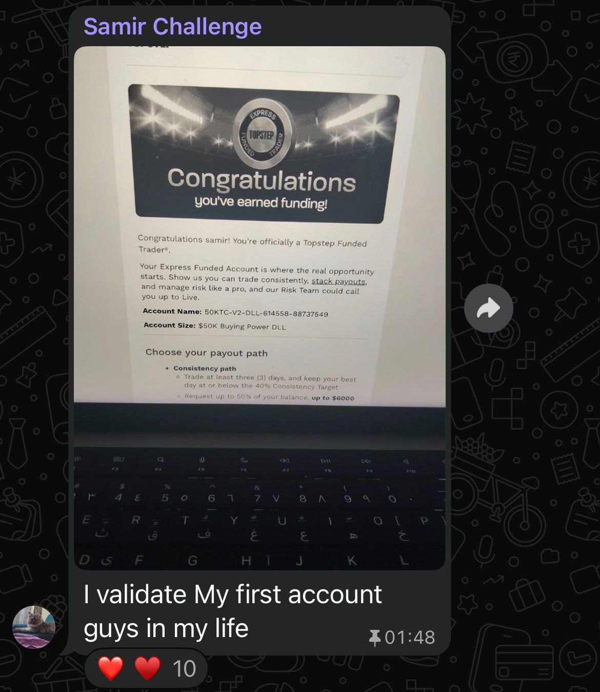 Samir — Topstep Funded $50K 🏆