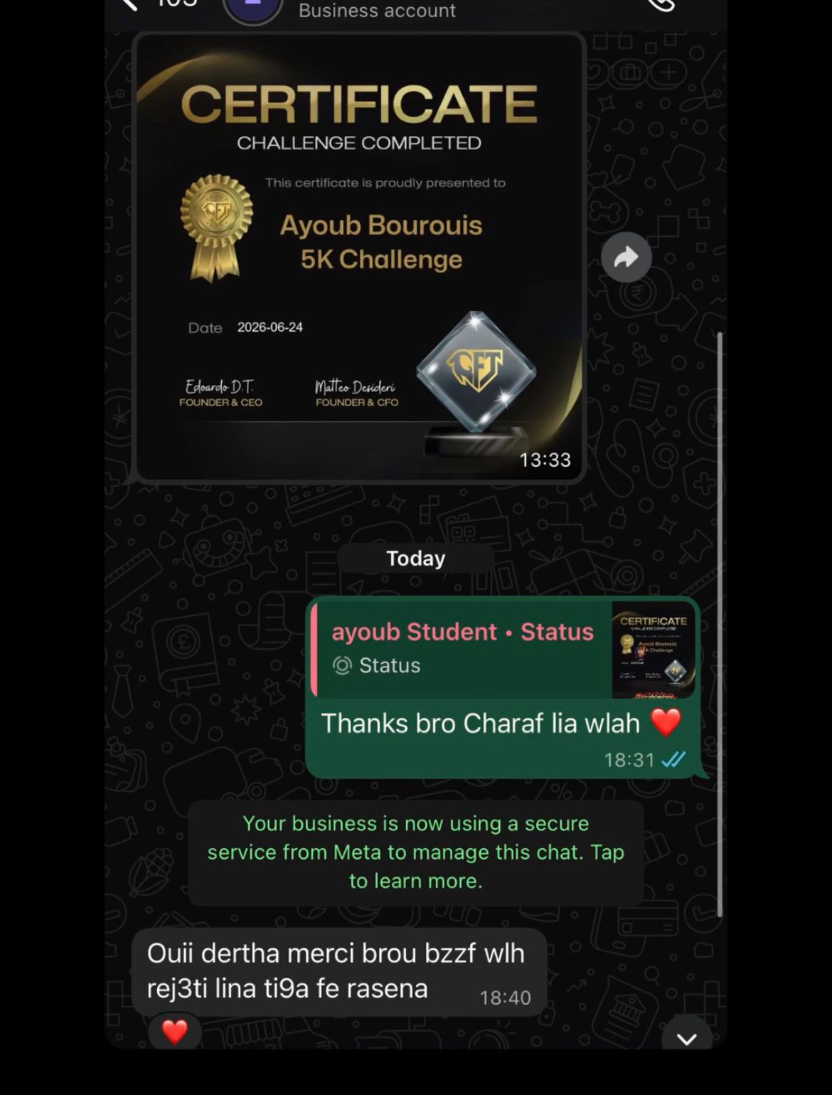 Ayoub — Goat Funded 5K Completed 🏅